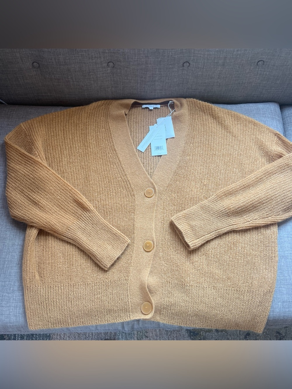VINCE Sweater in Warm Camel